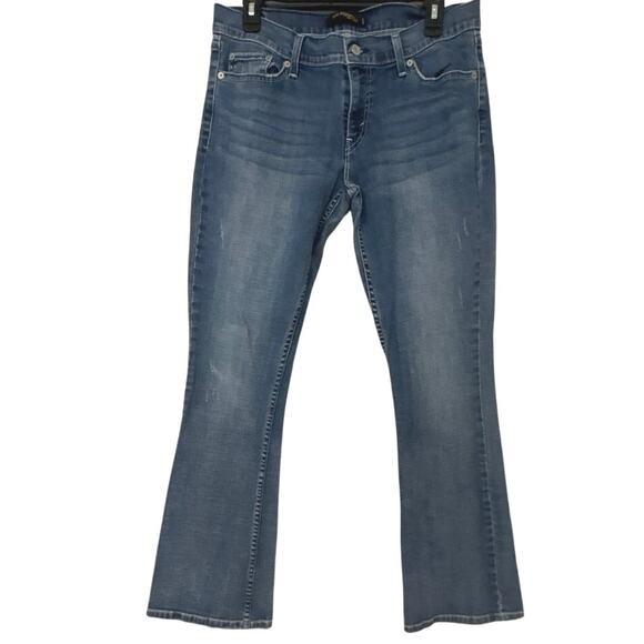 Levi’s Y2K 524 Too SuperLow Rise Boot/Flare Flap Pocket Denim Jeans Size 13 - Picture 2 of 13